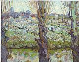 Vincent van Gogh View of Arles Flowering Orchards painting